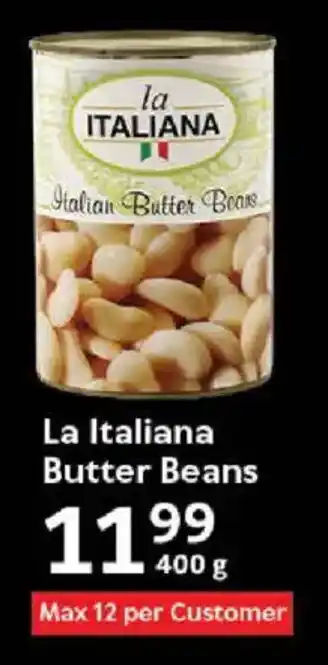 Oxford Freshmarket La Italiana Butter Beans offer