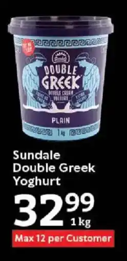 Oxford Freshmarket Sundale Double Greek Yoghurt offer