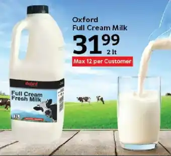 Oxford Freshmarket Oxford Full Cream Milk offer