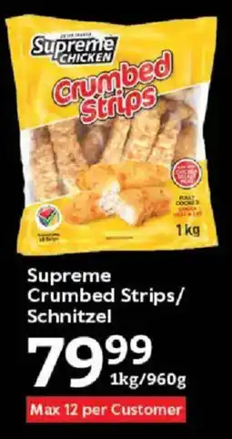 Oxford Freshmarket Supreme Crumbed Strips/ Schnitzel offer