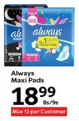 Oxford Freshmarket Always Maxi Pads offer