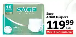 Oxford Freshmarket Sage Adult Diapers offer