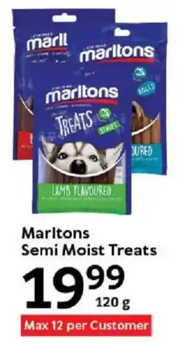Oxford Freshmarket Marltons Semi Moist Treats offer