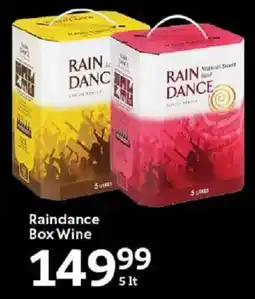 Oxford Freshmarket Raindance Box Wine offer