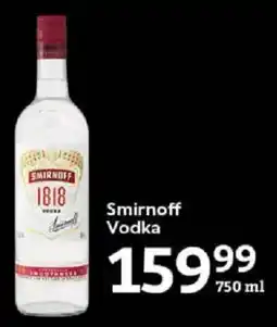 Oxford Freshmarket Smirnoff Vodka offer