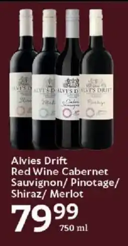 Oxford Freshmarket Alvies Drift Red Wine Cabernet Sauvignon/ Pinotage/ Shiraz/ Merlot offer