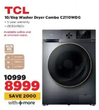 HiFi Corp TCL Washer Dryer Combo C2110WDG offer