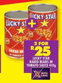 Shoprite LUCKY STAR BAKED BEANS IN TOMATO SAUCE 410g offer