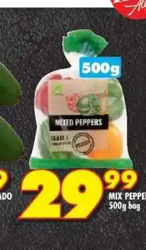 Shoprite MIX PEPPERS 500g bag offer