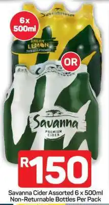 Pick n Pay Savanna Cider Assorted 6 x 500ml offer