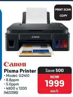 Makro Canon Pixma Printer offer