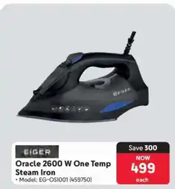Makro Eiger Oracle 2600 W One Temp Steam Iron offer