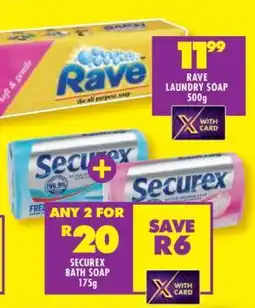 Shoprite RAVE LAUNDRY SOAP 500g offer