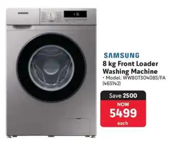 Makro Samsung 8 kg Front Loader Washing Machine offer