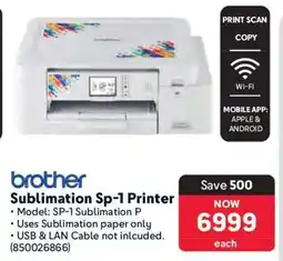 Makro Brother Sublimation SP-1 Printer offer