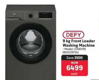 Makro Defy 9 kg Front Loader Washing Machine offer