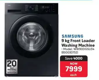 Makro Samsung 9 kg Front Loader Washing Machine offer