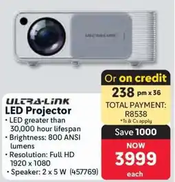 Makro ULTRA-LINK LED Projector offer