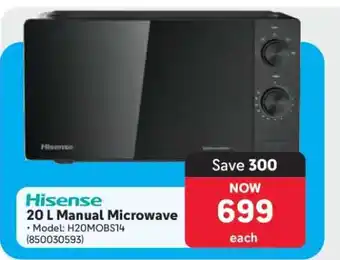 Makro Hisense 20 L Manual Microwave offer
