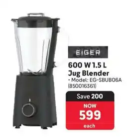 Makro Eiger 600 W 1.5 L Jug Blender offer
