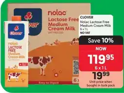 Makro Clover Nolac Lactose Free Medium Cream Milk offer