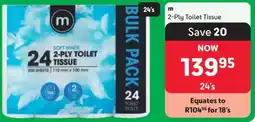 Makro m 2-Ply Toilet Tissue offer