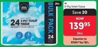 Makro m 2-Ply Toilet Tissue offer