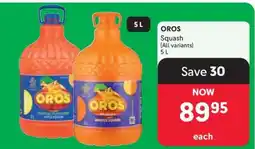 Makro Oros Squash offer