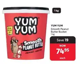 Makro YUM YUM Smooth Peanut Butter Bucket offer