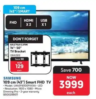 Makro Samsung 109 cm (43) Smart FHD TV offer