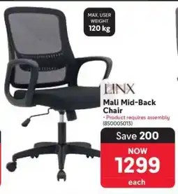 Makro Linx Mali Mid-Back Chair offer