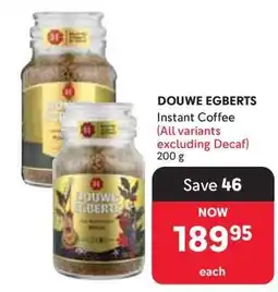 Makro Douwe Egberts Instant Coffee offer