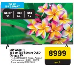 Makro SKYWORTH 165 cm (65”) Smart QLED Google TV offer