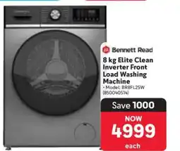 Makro Bennett Read 8 kg Elite Clean Inverter Front Load Washing Machine offer