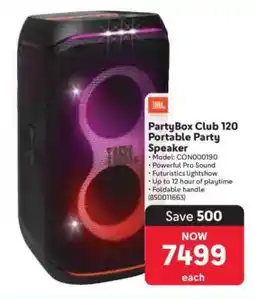 Makro PartyBox Club 120 Portable Party Speaker offer