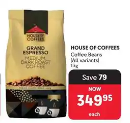 Makro HOUSE OF COFFEES Coffee Beans offer