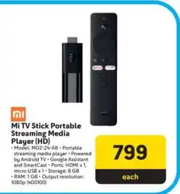 Makro Mi TV Stick Portable Streaming Media Player (HD) offer