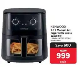 Makro Kenwood 7.5 L Manual Air Fryer with Glass Window offer