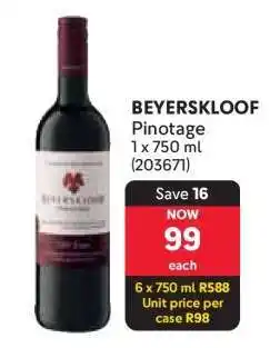 Makro BEYERSKLOOF Pinotage offer