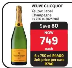 Makro Veuve Clicquot Yellow Label Champagne offer