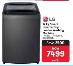 Makro LG 17 kg Smart Inverter Top Loader Washing Machine offer
