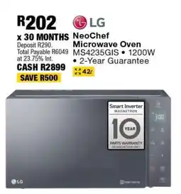 OK Furniture LG NeoChef Microwave Oven MS4235GIS offer