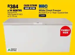 OK Furniture White Chest Freezer KCG575 offer