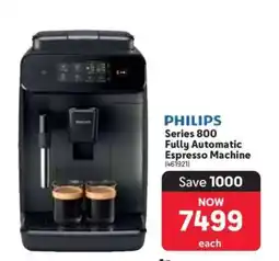 Makro PHILIPS Series 800 Fully Automatic Espresso Machine offer