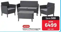 Makro Keter Salemo 4-Piece Lounge Set offer