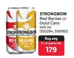 Makro STRONGBOW Red Berries or Gold Cans offer