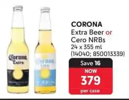 Makro CORONA Extra Beer or Cero NRBs offer