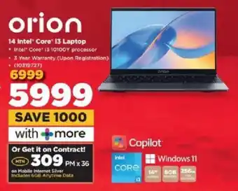 HiFi Corp Orion 14 Intel Core i3 Laptop offer