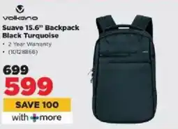 HiFi Corp Volkano Suave 15.6" Backpack Black Turquoise offer