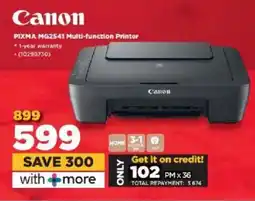 HiFi Corp Canon PIXMA MG2541 Multi-function Printer offer